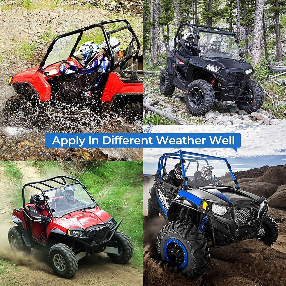 Front Full PC Windshield for Polaris RZR 570 800/4 800S XP 900/4