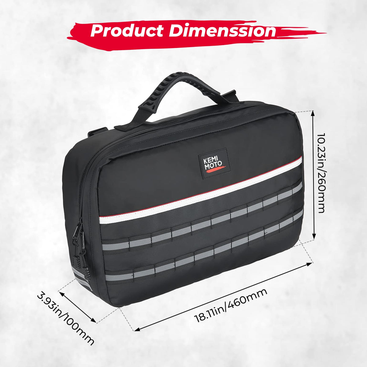 UTV ATV Drive Belt Storage Bag with Tool Roll for Can-Am, Polaris