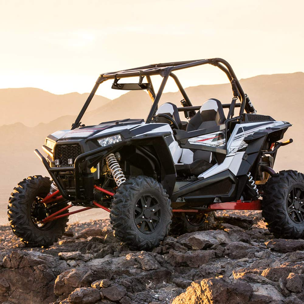 Rear View Mirror with 1.75" Clamps and Convex Design for Polaris RZR – fits Polaris RZR Pro XP (view 7)