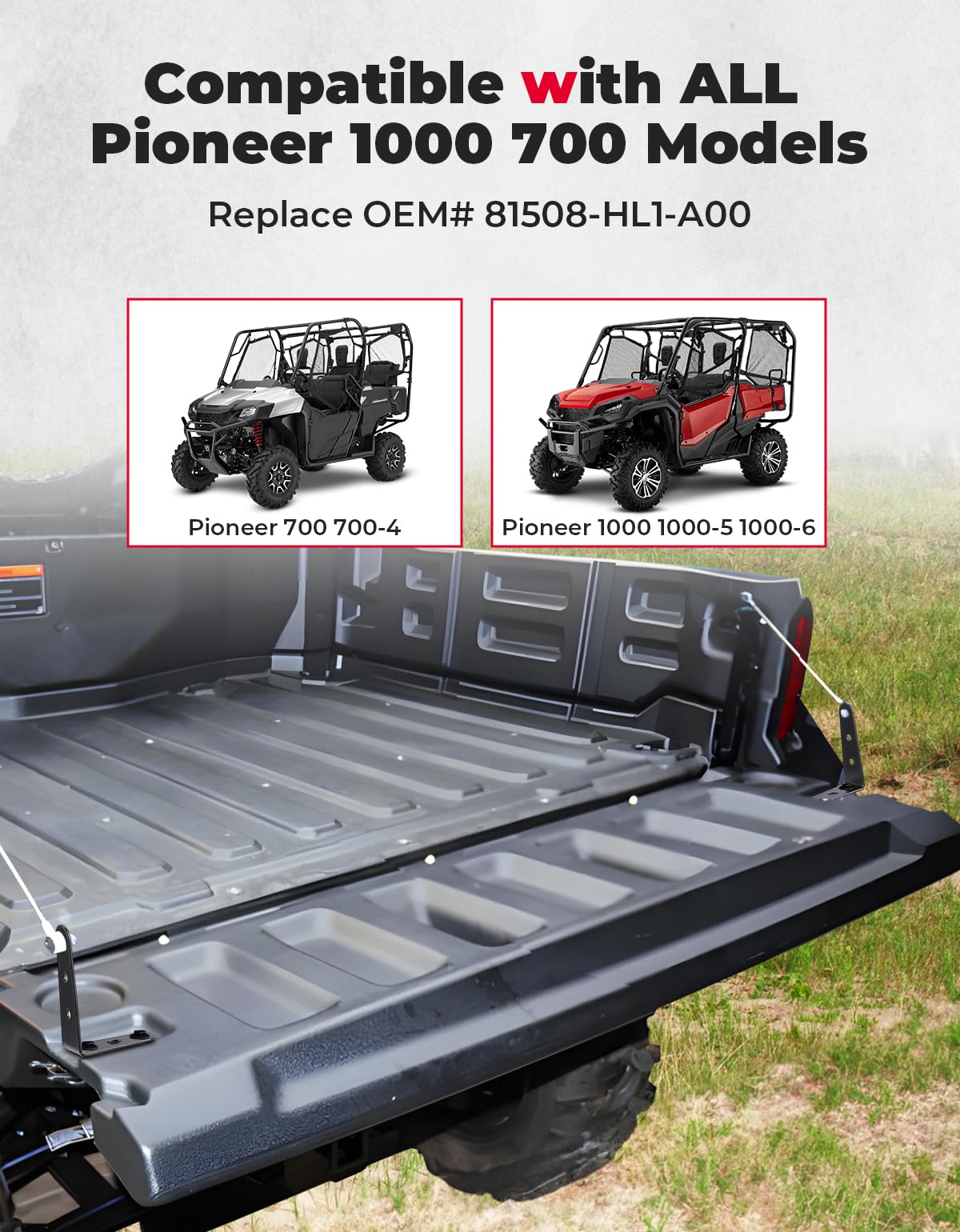 Tailgate Leveler Bracket for Pioneer 700 700-4 1000 1000-5 1000-6 – fits Honda Pioneer (view 7)