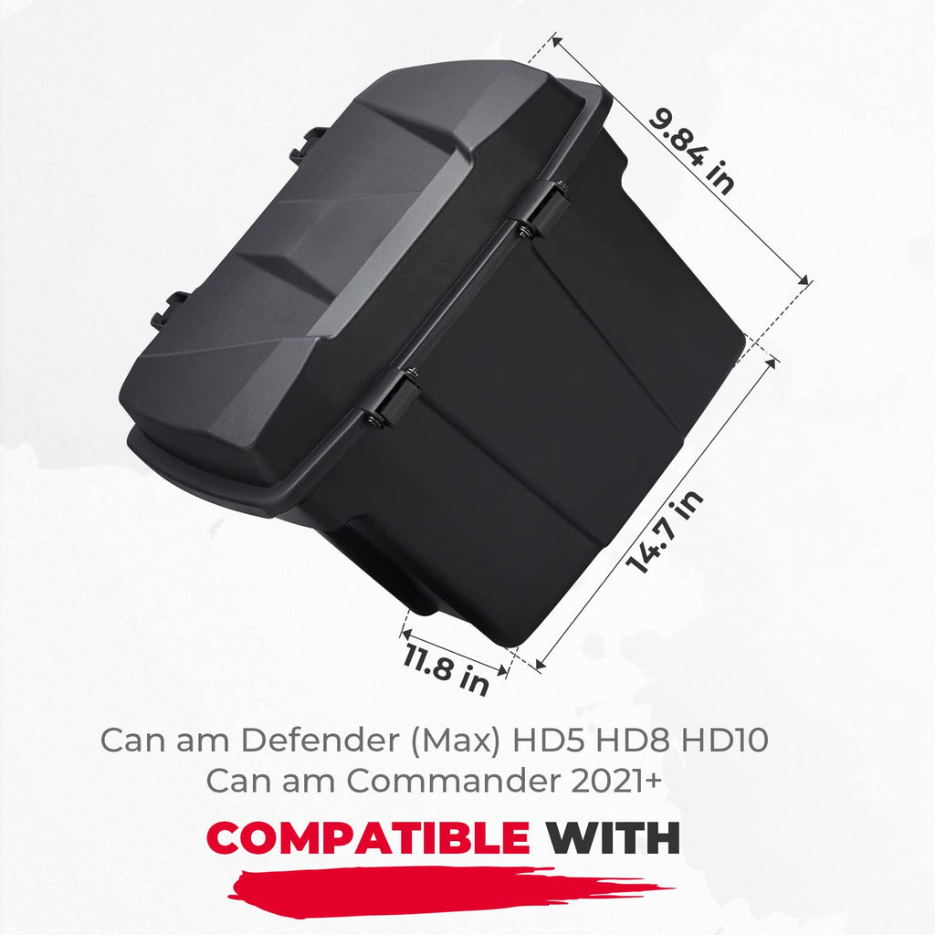 Removable 20L Cargo Storage Box for Can Am Defender HD5|7|8|9|10