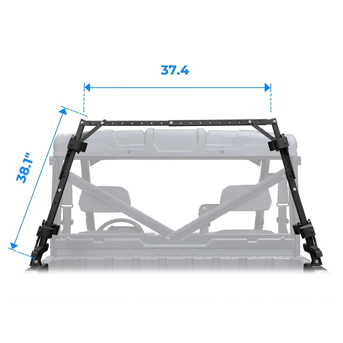 UTV Sporting Clays Shotgun Holders for Polaris Ranger General Pioneer Golf Cart – fits Polaris General 1000 (view 7)