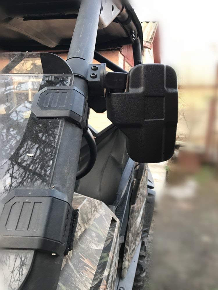 360 Degree Adjustable Side Mirrors for Can Am Maverick X3/ RZR w/ 1.75" -2" Roll Bar(1 pair)
