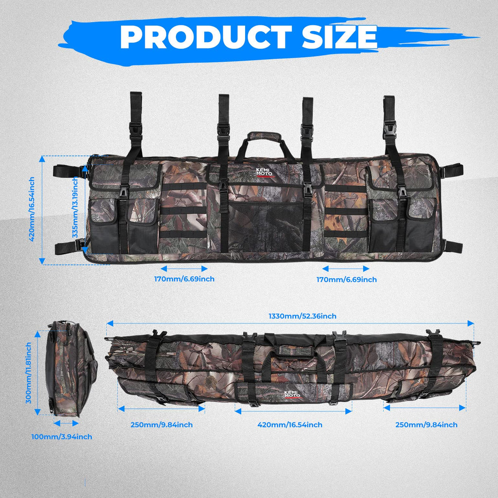 UTV Double Gun Holder Tool Rack Bag for Hunting Gear – fits Polaris Ranger (view 7)