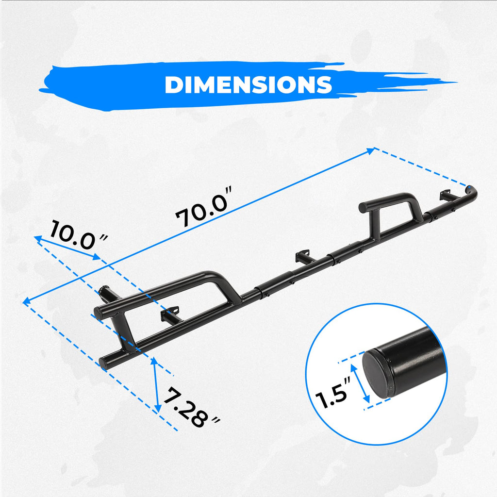 Nerf Bars Rock Sliders for Polaris General XP 4 1000 – fits Polaris General XP 4 1000 (view 6)