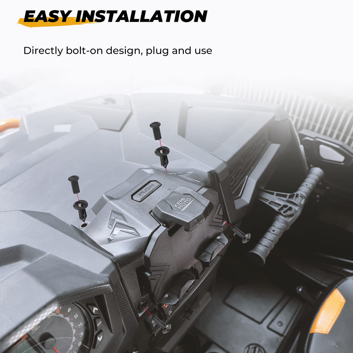 Electric Device GPS Mount Storage Box for Polaris RZR XP 1000/ XP Turbo