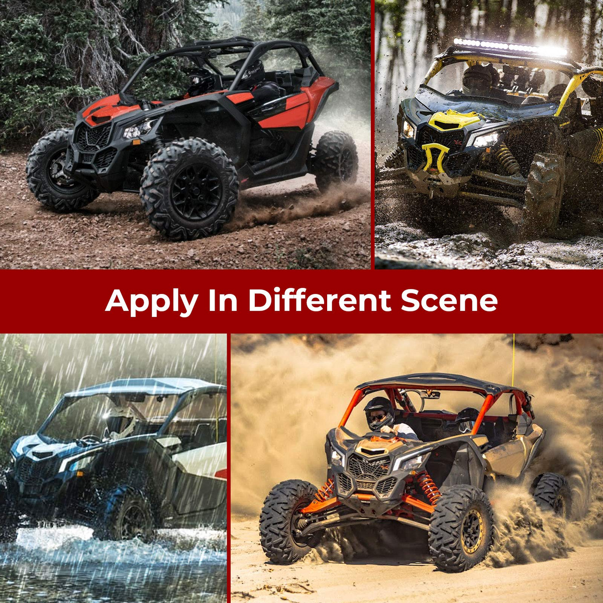 Rear Windshield for Can Am Maverick X3/ X3 Max – fits Can-Am Maverick X3 MAX (view 8)