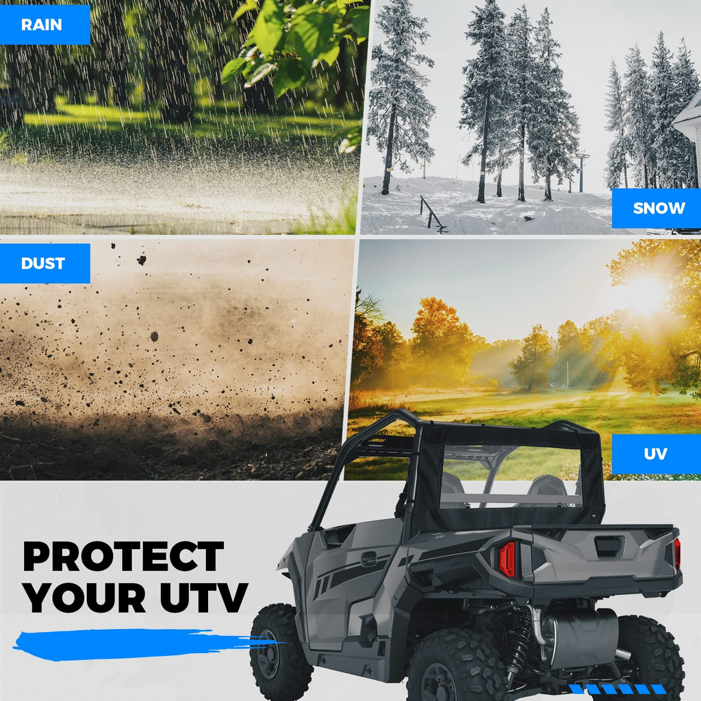 PVC Soft Rear Windshield for Polaris General 1000 /XP 1000 – fits Polaris General XP 1000 (view 7)