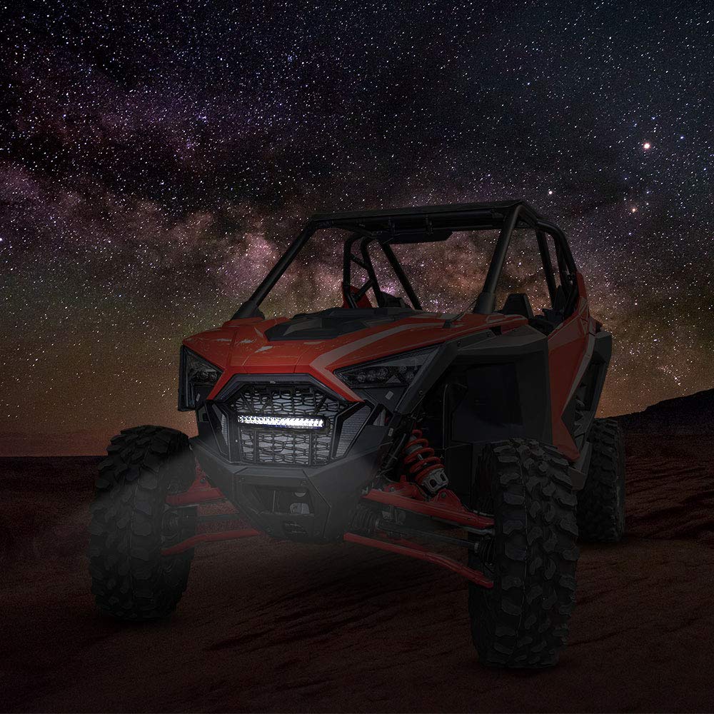 Front Mesh Grill with LED Light Bar for Polaris RZR PRO XP/TURBO R – fits Polaris RZR Pro XP 4 (view 7)