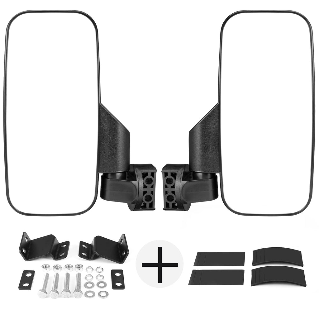 10" Large UTV Side Mirrors w/ Pro-fit cage for Polaris RZR Ranger General UFORCE