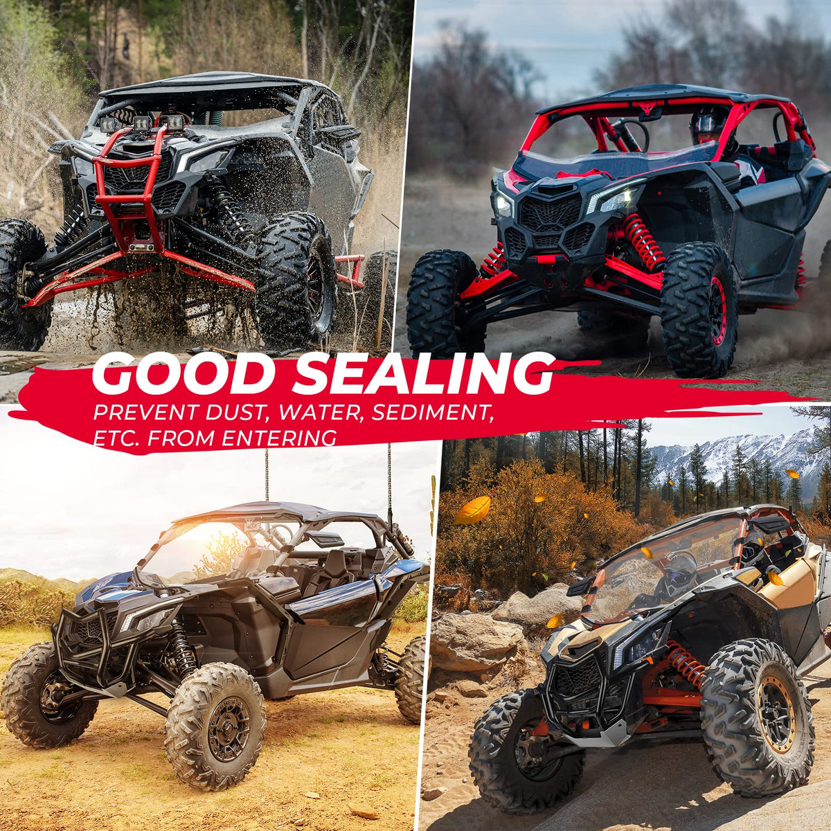 Front Dash Speaker Pods for Can Am Maverick X3 / X3 Max – fits Can-Am Maverick X3 2-Seat (view 7)