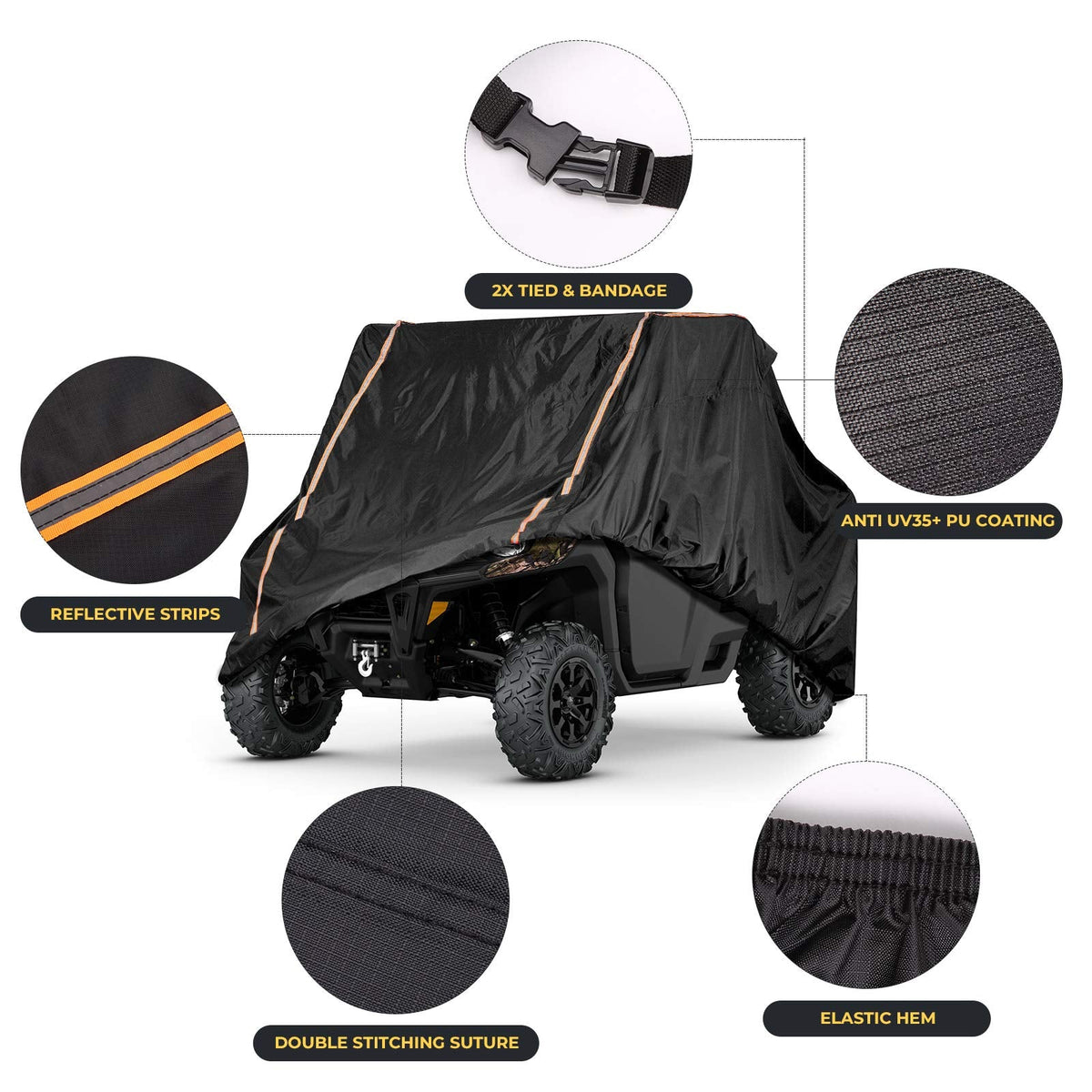 2-Seater UTV Cover for Defender, Ranger, Commander