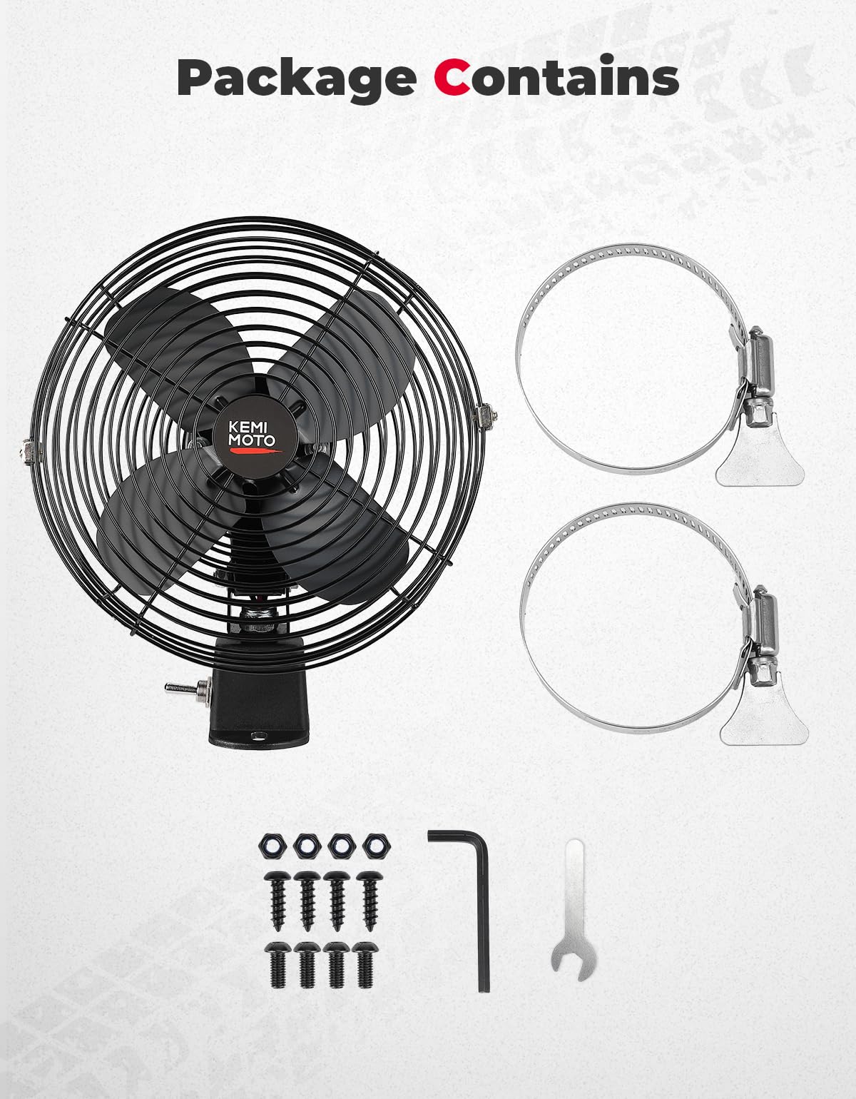 UTV 12V 8'' Cooling Fan for Car,Truck,RV