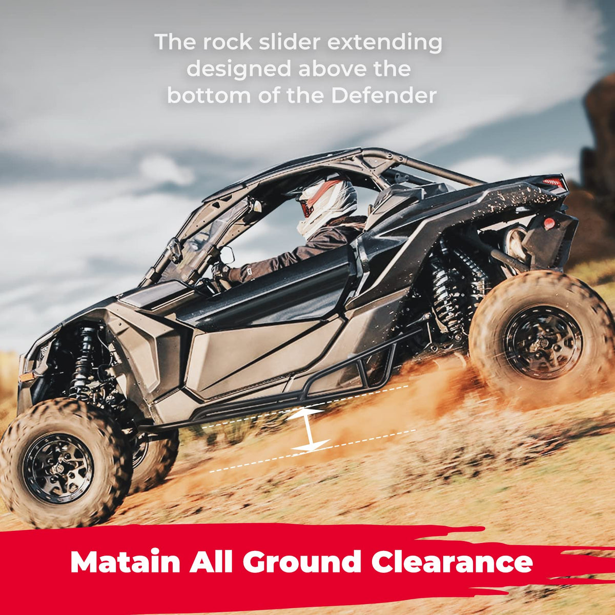 Nerf Bars Rock Sliders for Can-Am Maverick X3 2017-2026