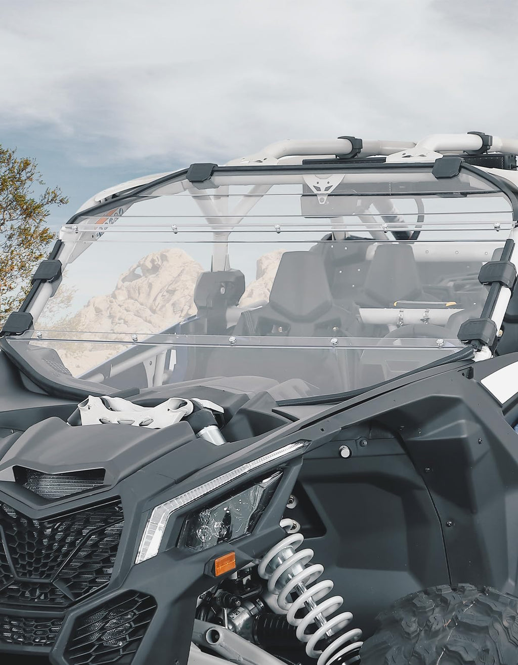 3-Piece PC Front Full Windshield for Can-Am Maverick X3/MAX