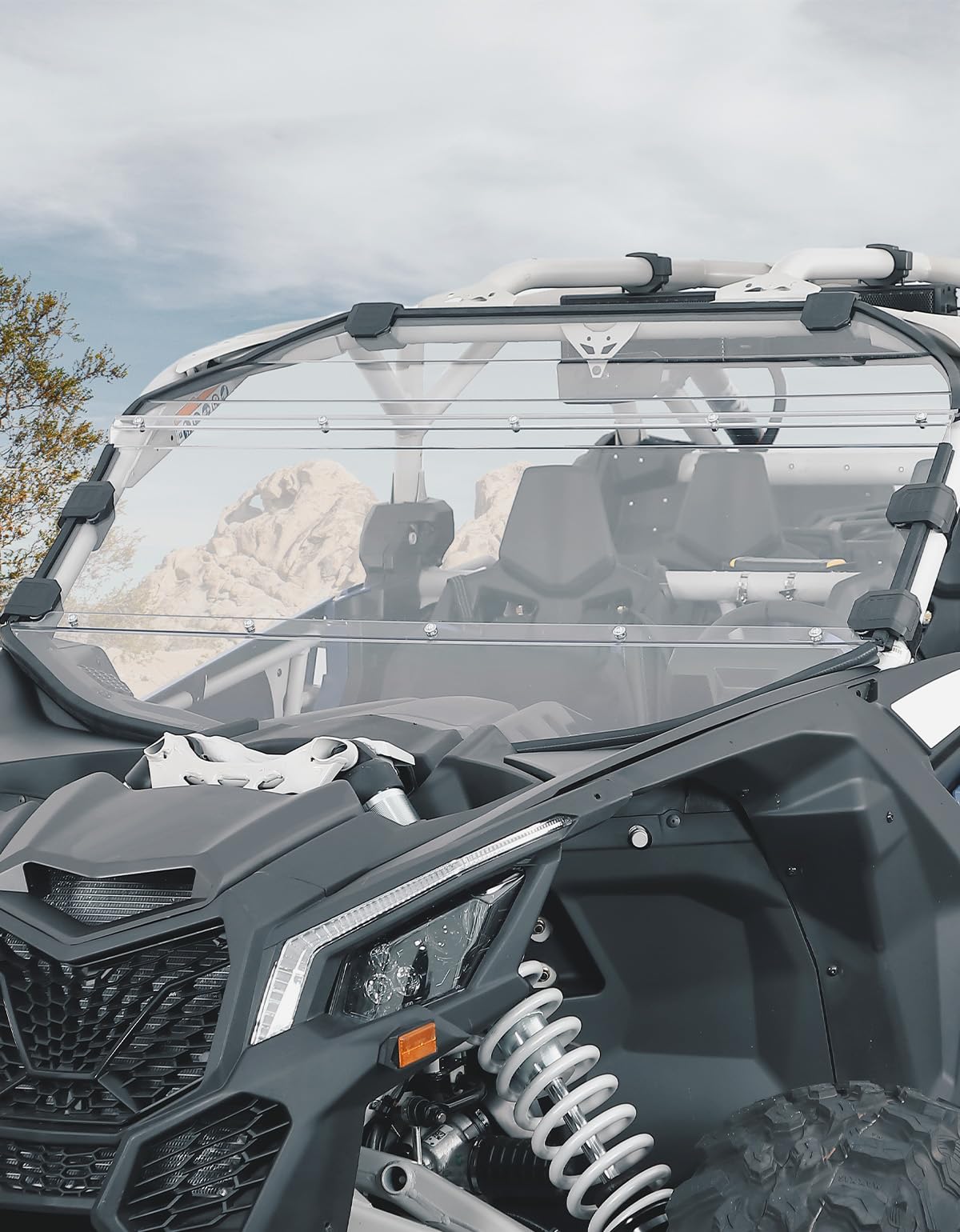 3-Piece PC Front Full Windshield for Can-Am Maverick X3/MAX