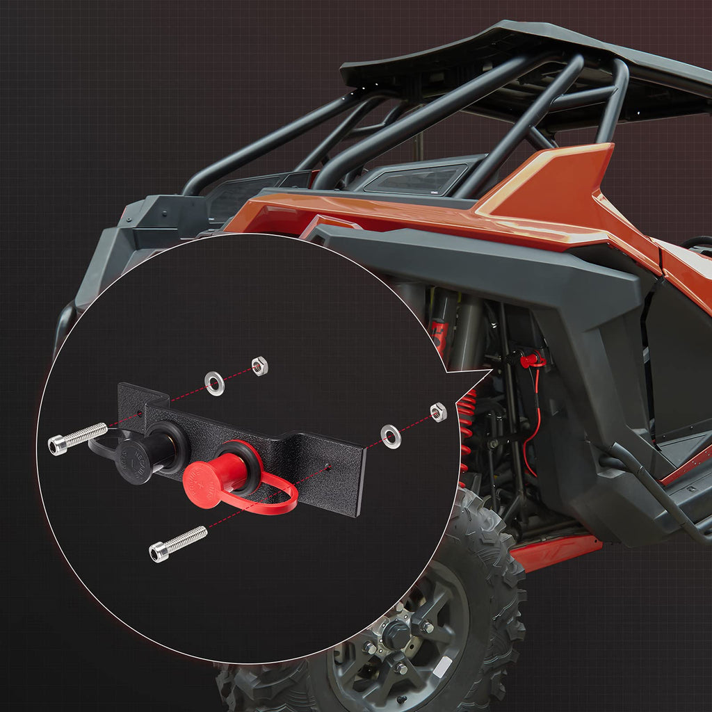 Universal Battery Jump Post Starter Terminal Relocation Kit for Can-Am Maverick X3, Polaris