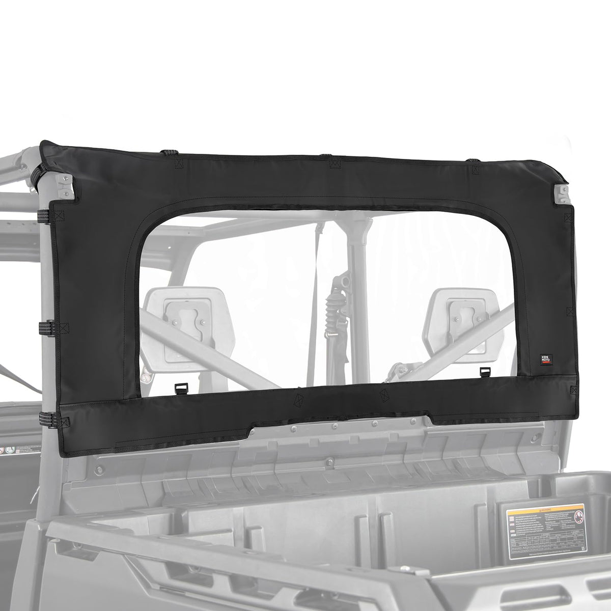 Soft Rear Windshield with Zipper for Can-Am Defender HD10|9|8|7|5 – fits Can-Am Defender MAX HD9
