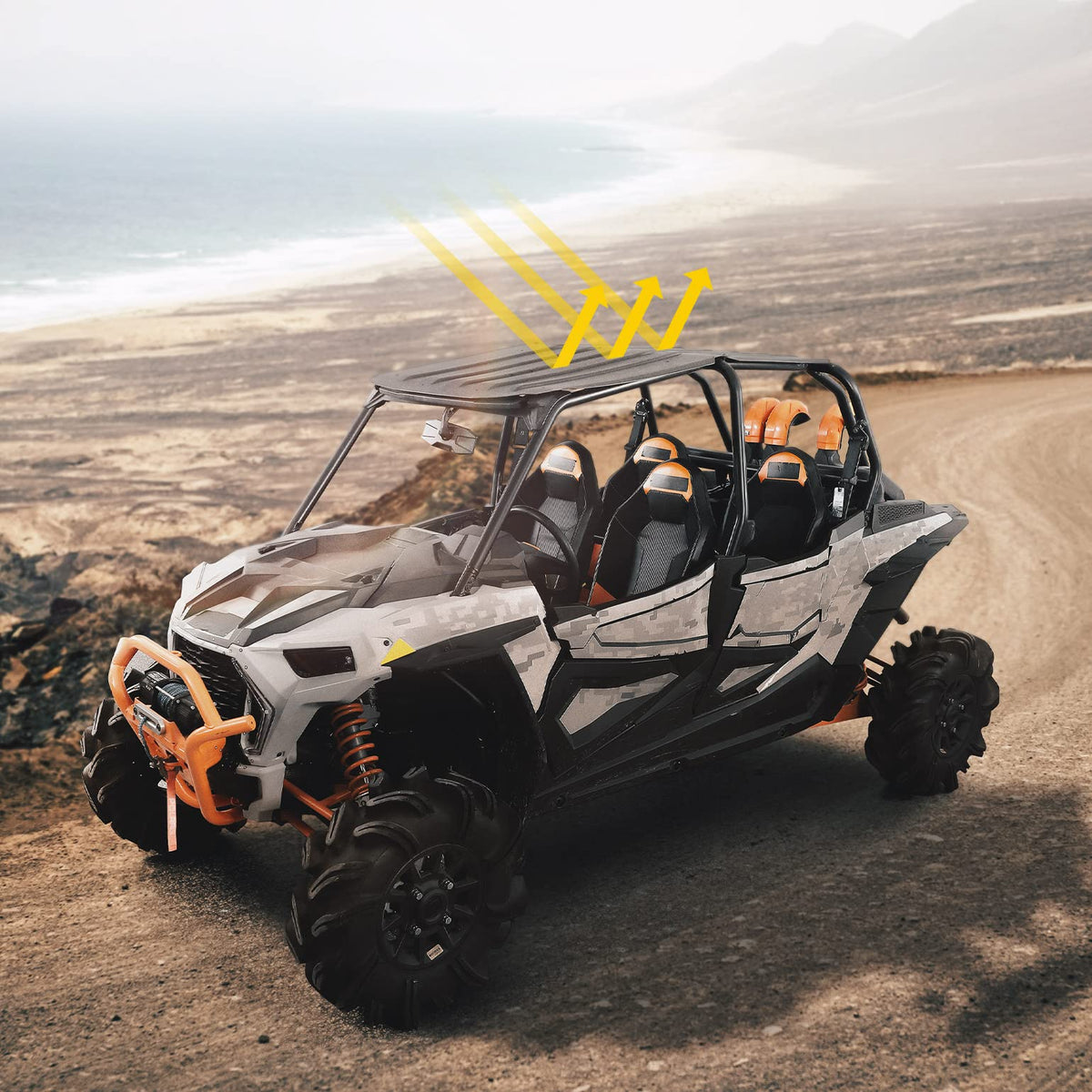 Heavy Duty 4 Doors Hard Roof For Polaris RZR XP 4 1000/ Turbo / S4 – fits Polaris RZR XP Turbo (view 8)