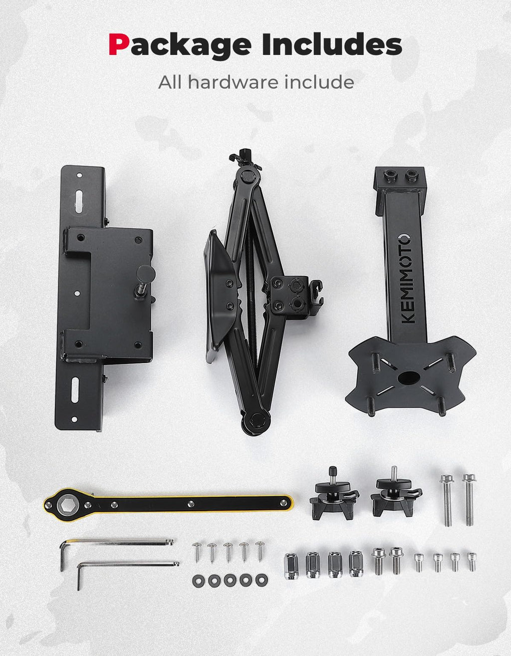 UTV Spare Tire Holder for Can-Am Defender HD5|7|8|9|10 – fits Can-Am Defender MAX HD8