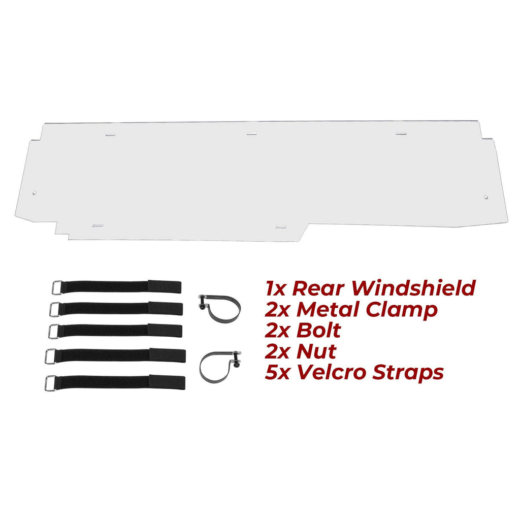 Rear Windshield for Can Am Maverick X3/ X3 Max – fits Can-Am Maverick X3 2-Seat (view 7)