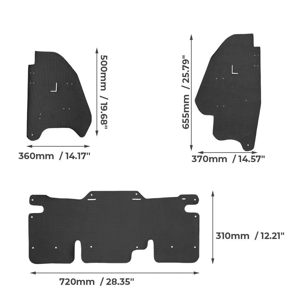 Mud Guard for Honda Talon 1000R/ 1000X 3 pcs