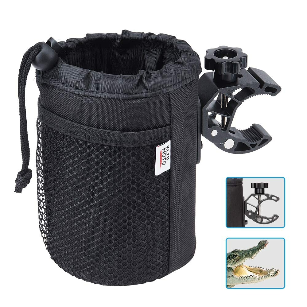 Universal Oxford Fabric Cup Holder with 0.6"-1.5" Alligator Clamp