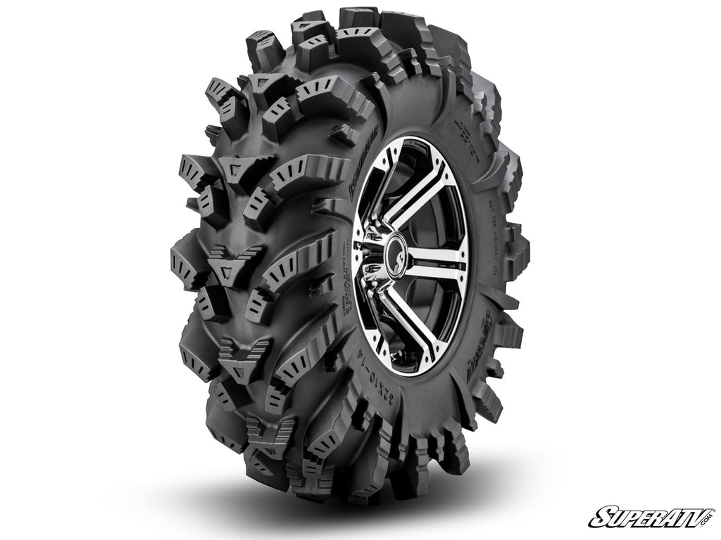 Intimidator Tires 26x10x14 on 14" Bandit H-Series Machined Finish Wheels 4/156 Pattern