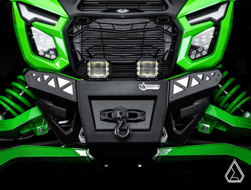Assault Industries Kawasaki Teryx H2 Winch-Ready Aluminum Plate Front Bumper – fits Kawasaki Teryx4 H2