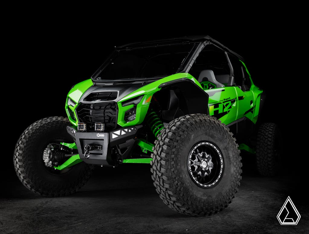 Assault Industries Kawasaki Teryx H2 Winch-Ready Aluminum Plate Front Bumper – fits Kawasaki Teryx4 H2 (view 5)