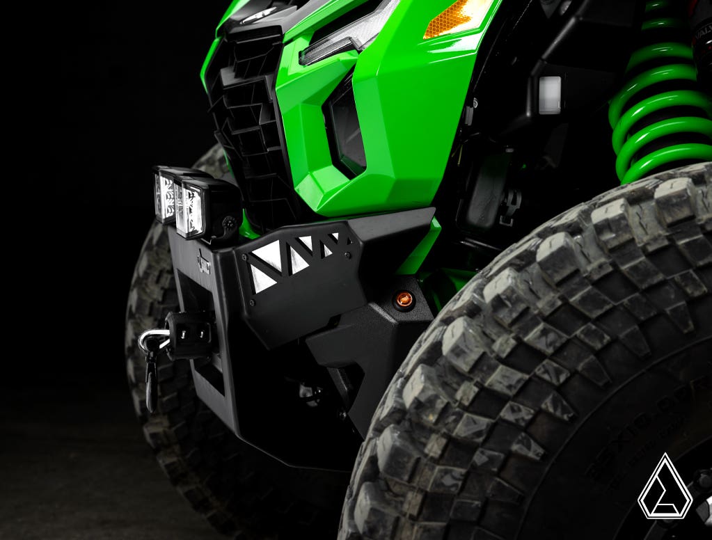 Assault Industries Kawasaki Teryx H2 Winch-Ready Aluminum Plate Front Bumper – fits Kawasaki Teryx4 H2 (view 7)