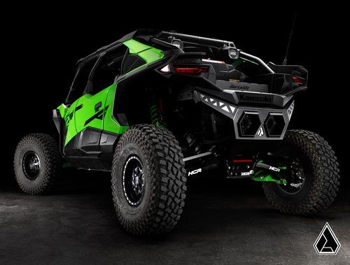 Assault Industries Kawasaki Teryx H2 Aluminum Plate Rear Bumper – fits Kawasaki Teryx4 H2