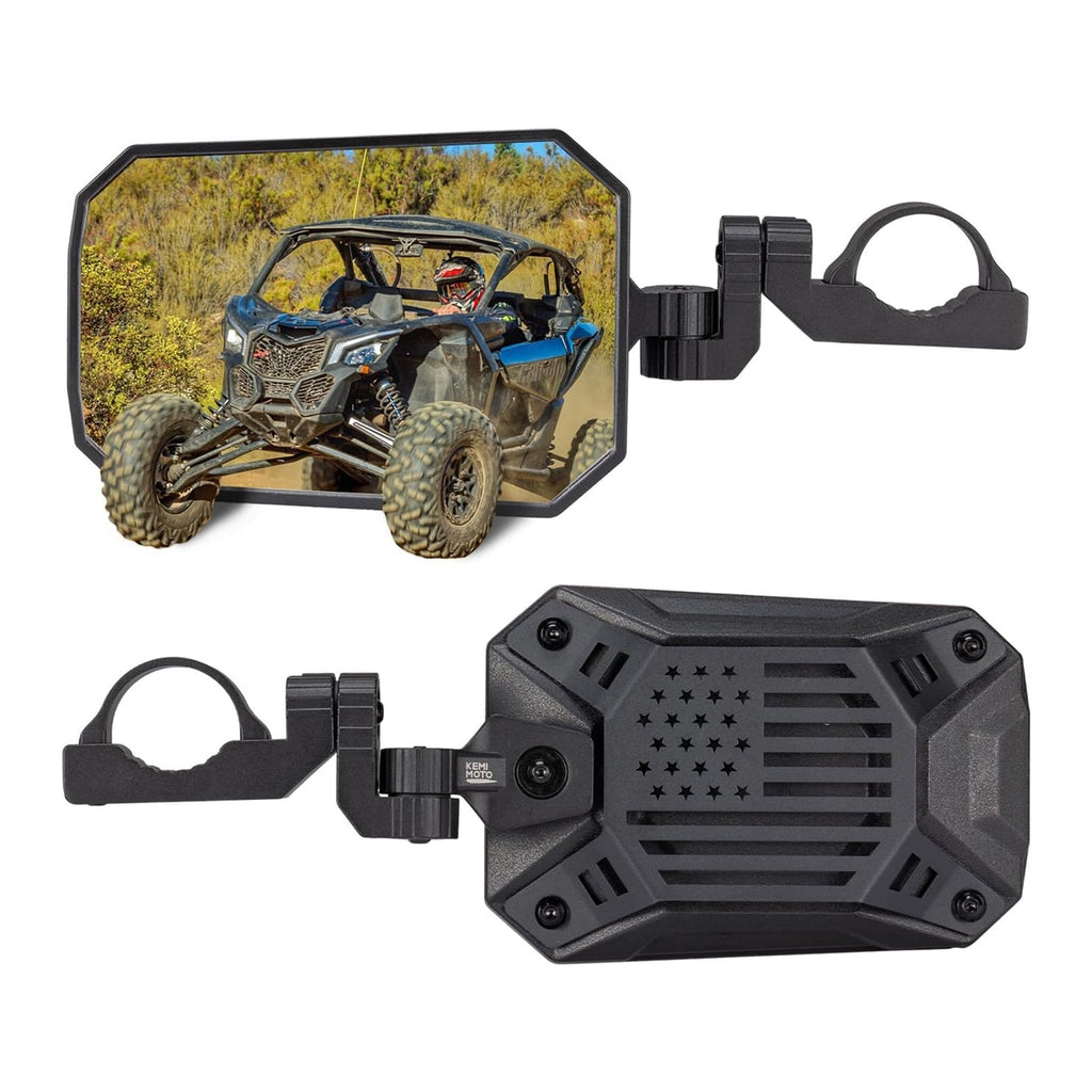 UTV Aluminum Side Mirrors for Polaris RZR/Can Am X3/Pioneer/Talon/Teryx/CFMOTO – fits Polaris RZR
