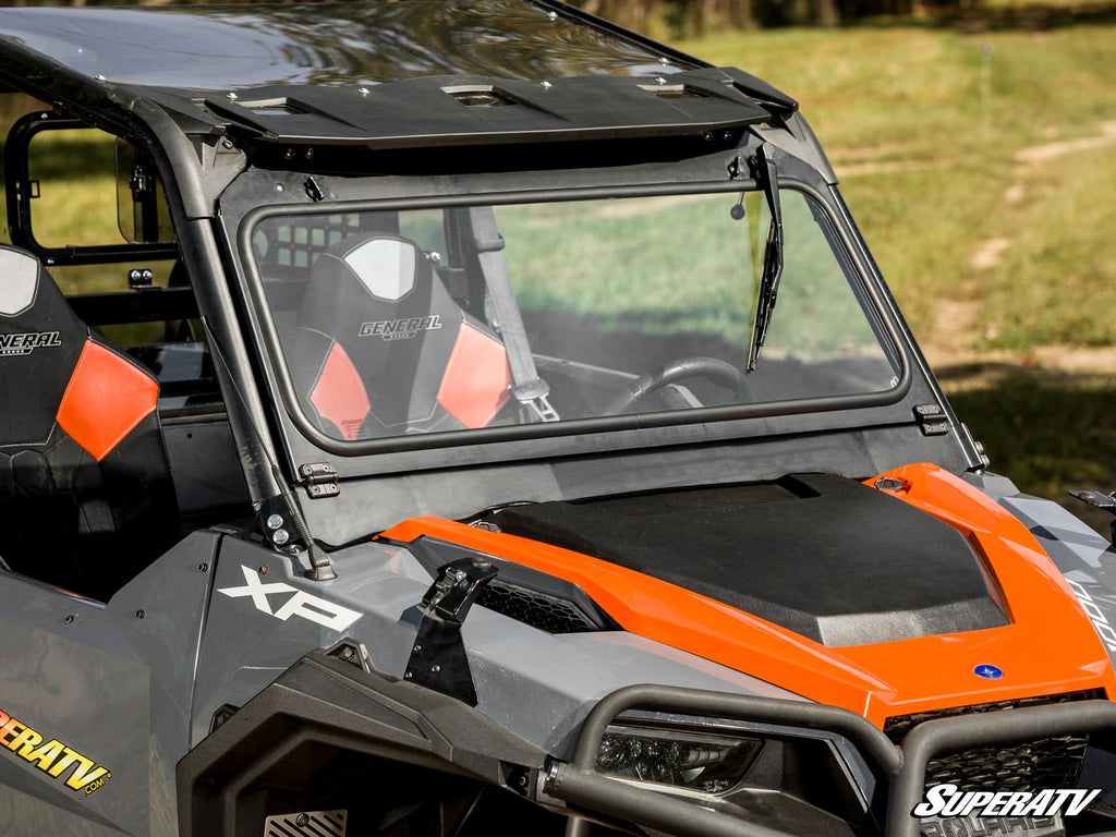 Polaris General 1000 Flip-Down Glass Windshield – fits Polaris General 1000 (view 3)