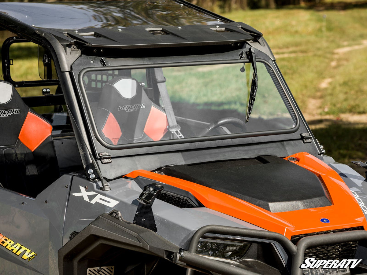 Polaris General 1000 Flip-Down Glass Windshield – fits Polaris General 1000 (view 3)