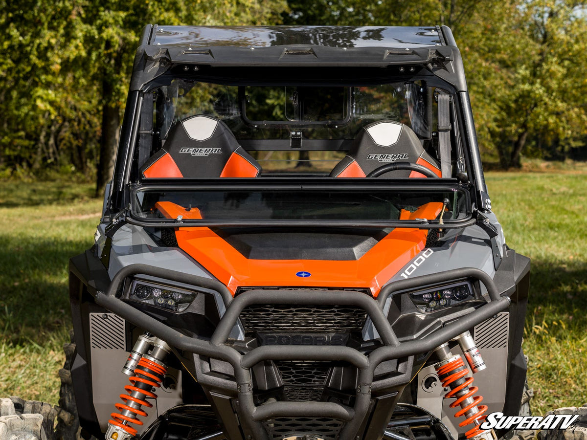 Polaris General XP 1000 Flip-Down Glass Windshield – fits Polaris General XP 4 1000