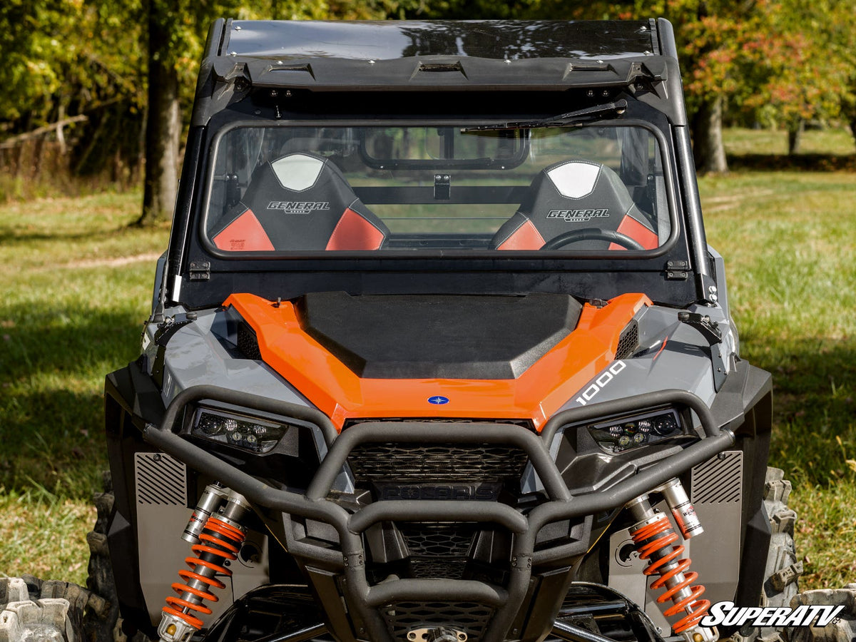 Polaris General 1000 Flip-Down Glass Windshield – fits Polaris General 4 1000 (view 4)