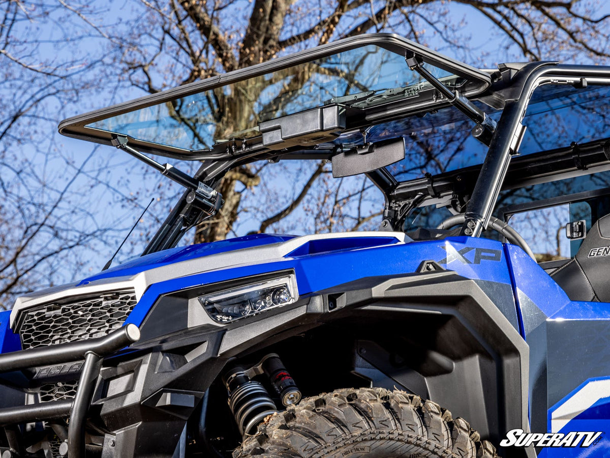Polaris General 1000 MaxDrive Power Flip Glass Windshield – fits Polaris General 1000 (view 7)