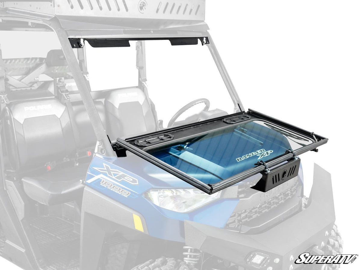 Polaris Ranger XP 1000 Flip Down Glass Windshield – fits Polaris Ranger Crew XP 1000