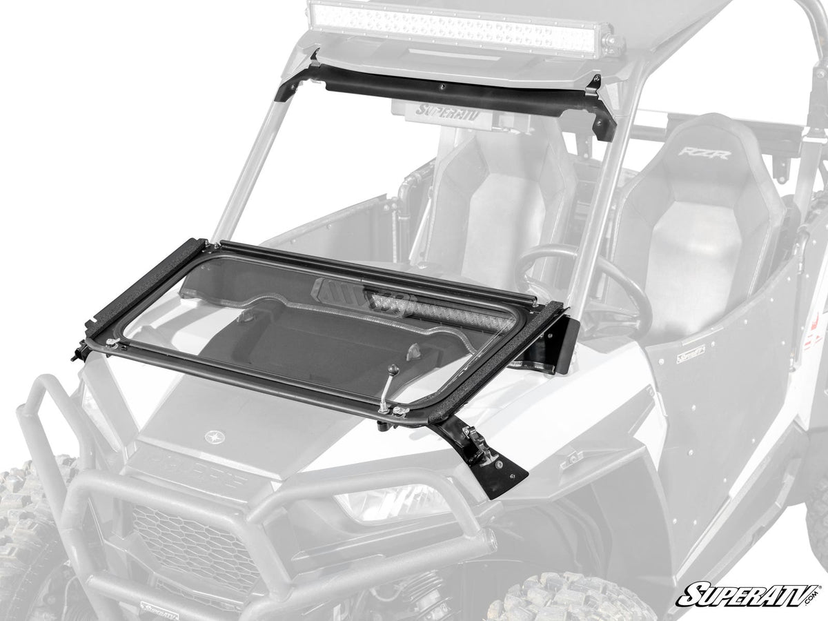 Polaris RZR S 1000 Flip Down Glass Windshield – fits Polaris RZR S 1000