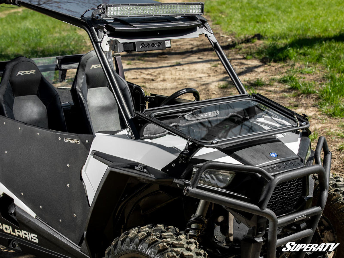 Polaris RZR 900 Flip Down Glass Windshield – fits Polaris RZR S 900