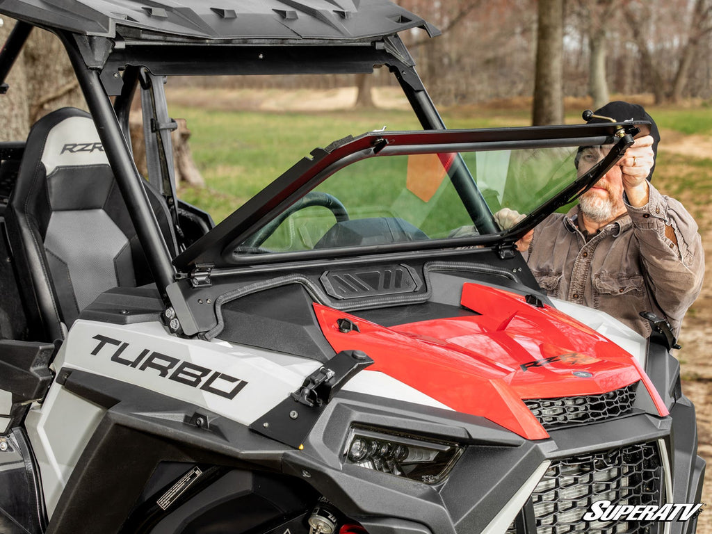 Polaris RZR XP Turbo Flip Down Glass Windshield – fits Polaris RZR XP Turbo (view 4)