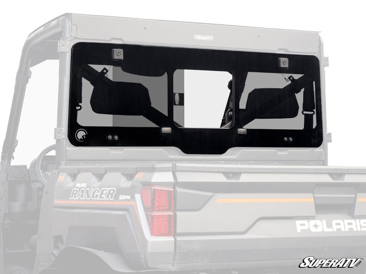 Polaris Ranger XP 1000 Glass Sliding Rear Windshield – fits Polaris Ranger 1000 Diesel