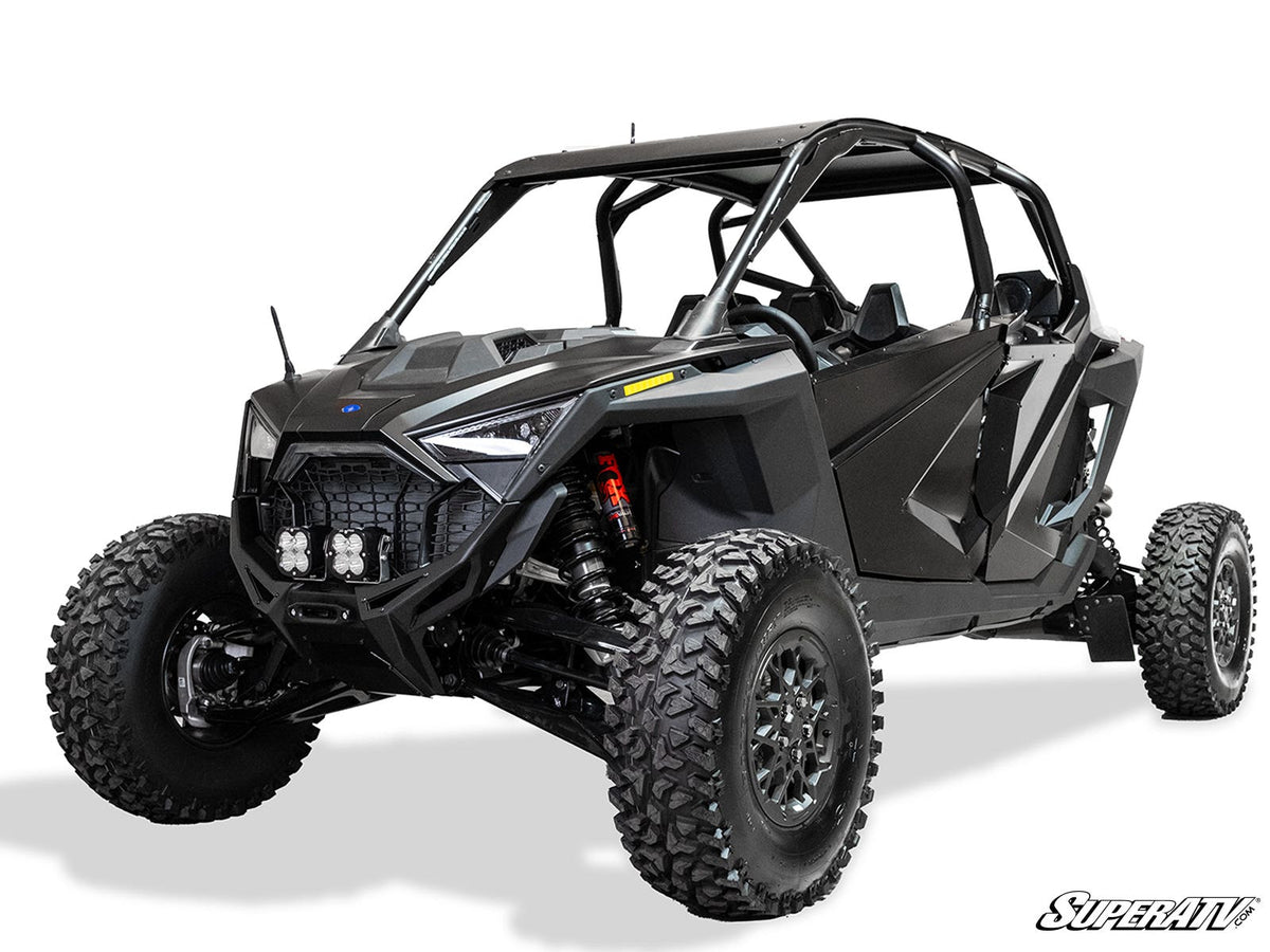 Elektric Offroad Polaris RZR Turbo R Volt Front Winch Bumper—Hammer Black Finish – fits Polaris RZR Turbo R 4