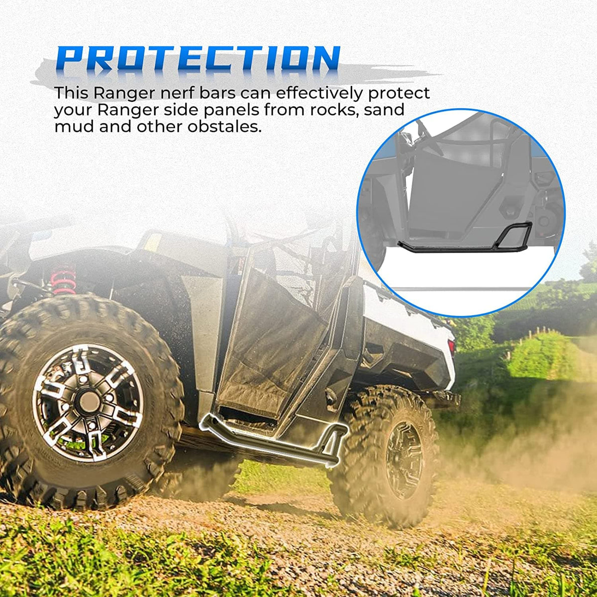 Nerf Bars for Ranger XP 1000 2018-2026 – fits Polaris Ranger (view 2)