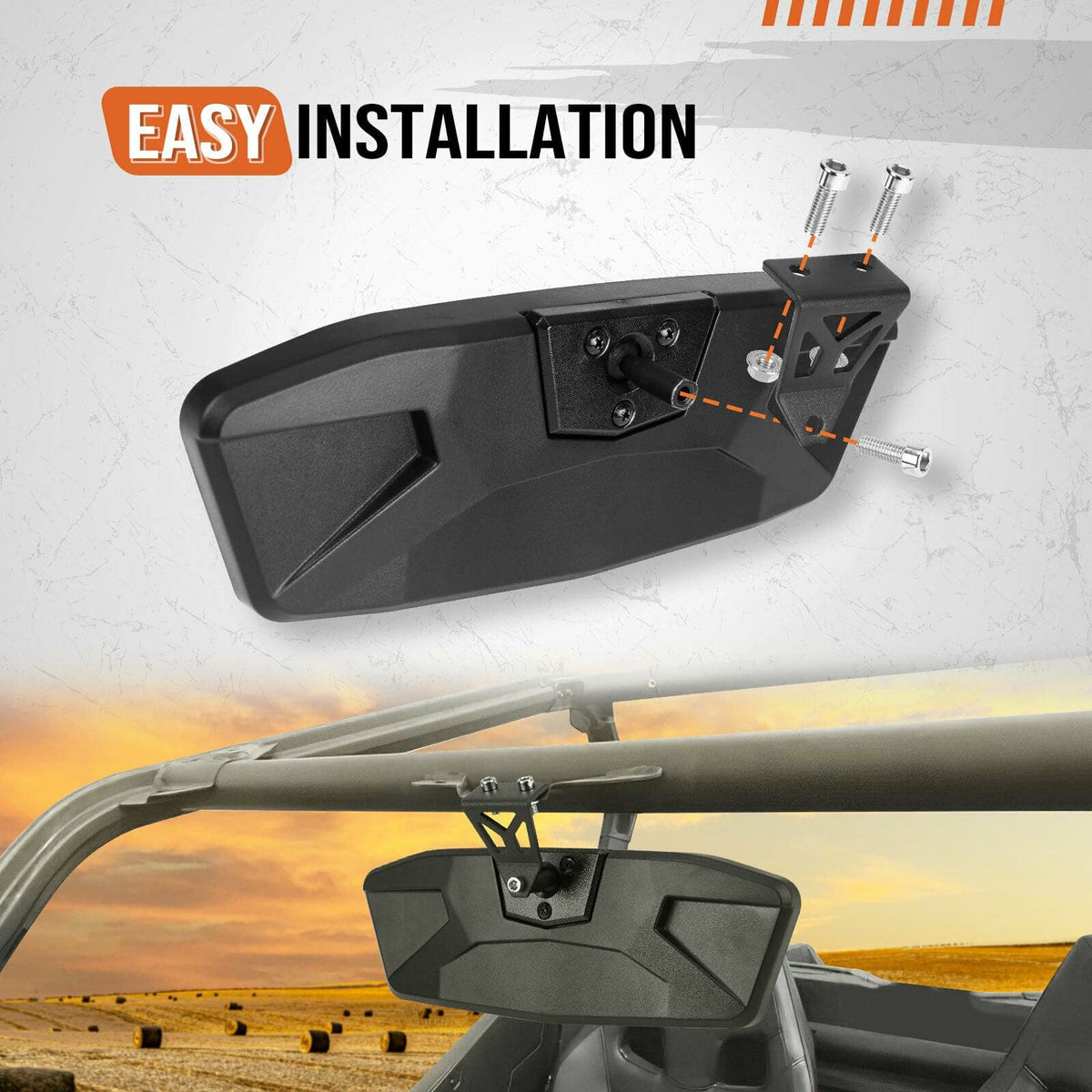 UTV Rear View Mirror for Can Am Maverick Trail & Sport, Commander