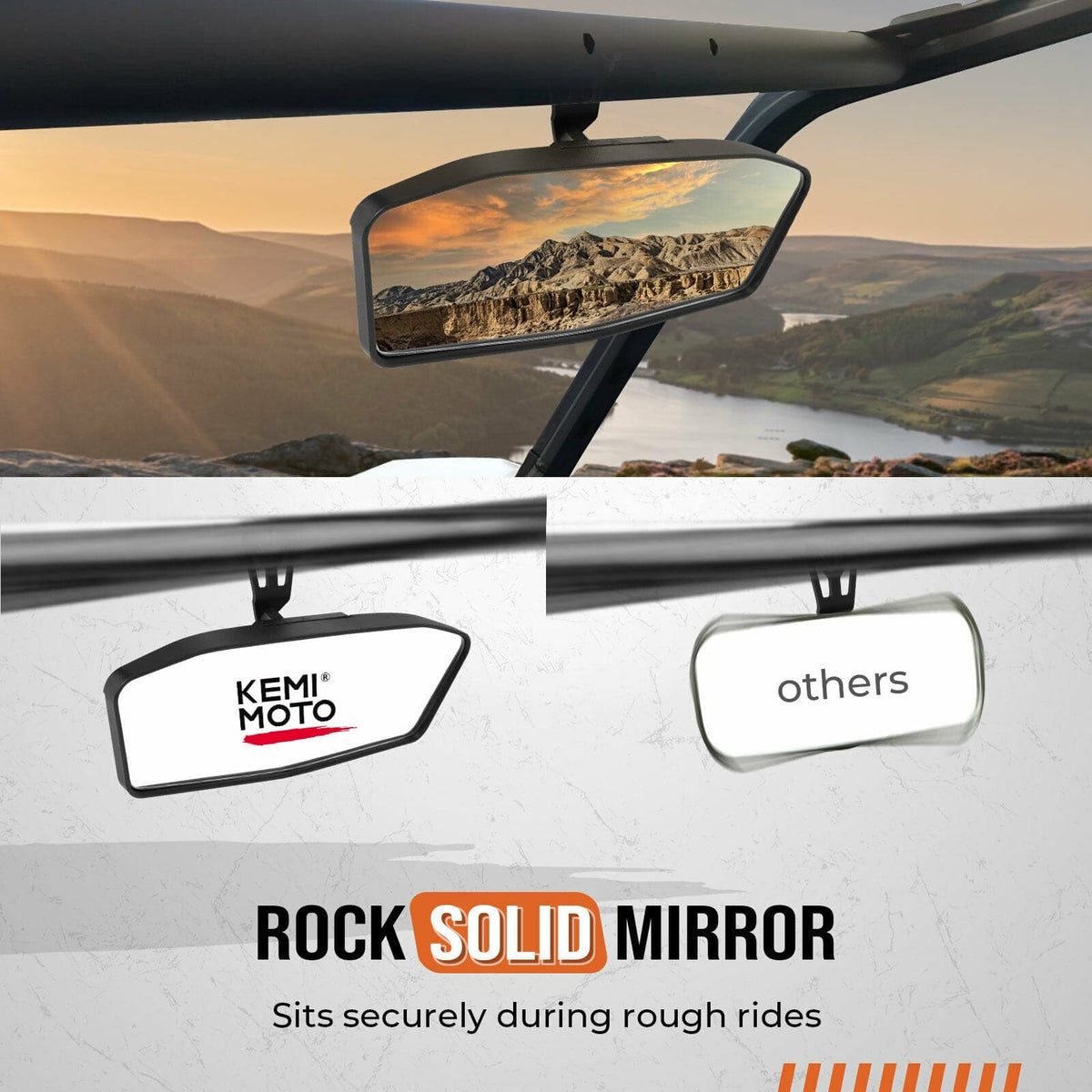 UTV Rear View Mirror for Can Am Maverick Trail & Sport, Commander