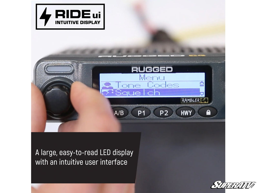 Rugged Radios Radio Kit Lite—Rambler G4 GMRS Band Mobile Radio with Antenna