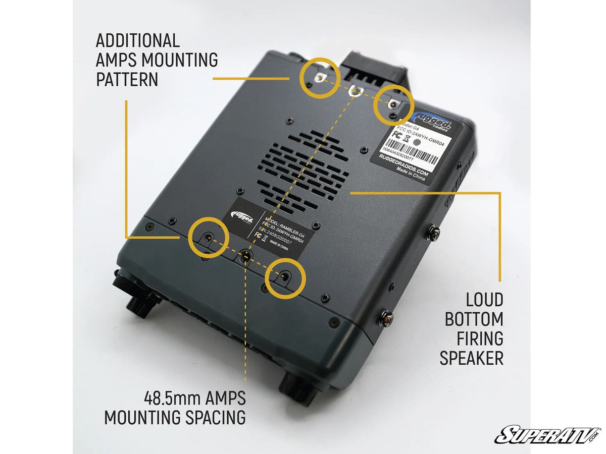 Rugged Radios Radio Kit Lite—Rambler G4 GMRS Band Mobile Radio with Antenna