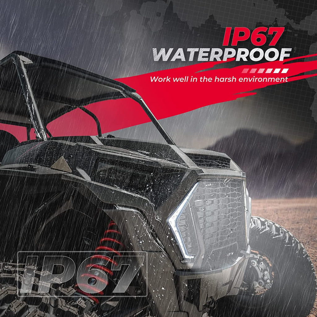 RGB Turn Signal Lights Fit Polaris RZR XP 1000 Turbo (2019-2023)